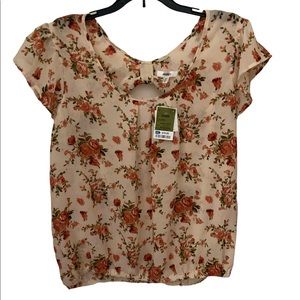Sheer floral top